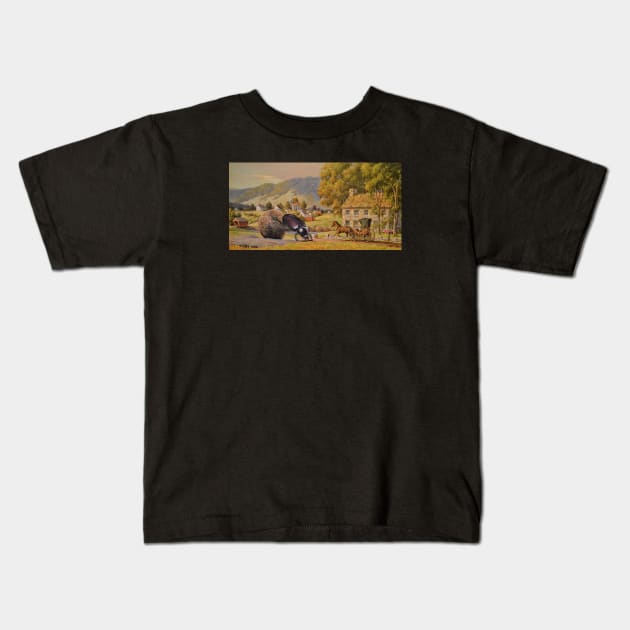 Going to Market Kids T-Shirt by GnarledBranch